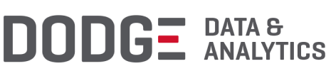 typographic logo for Dodge Data & Analytics