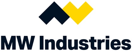 typographic logo for MW Industries